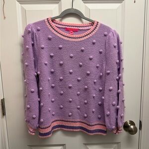 Lilly Pulitzer Dorianna sweater size L Purple Iris